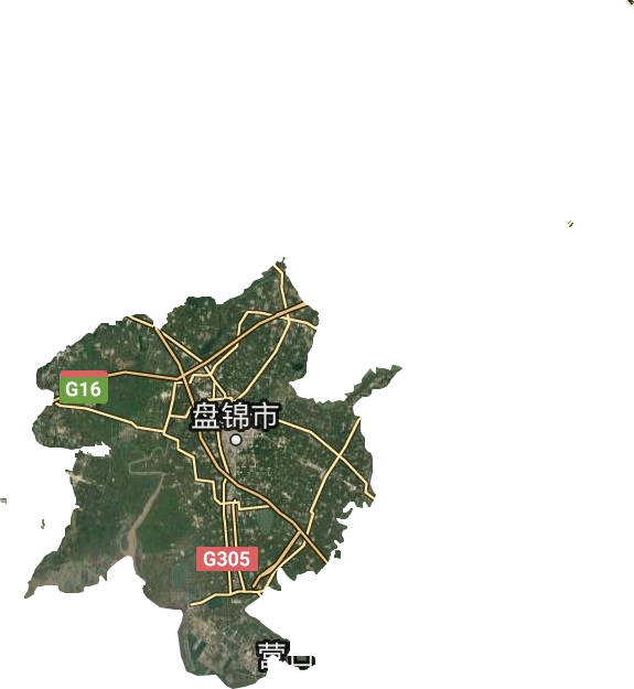 盤錦市衛星圖