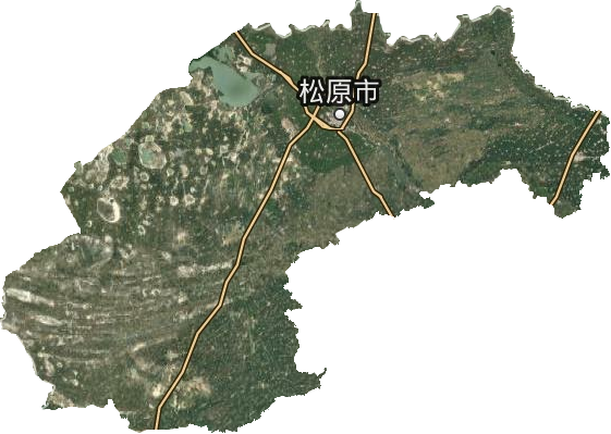 松原市衛(wèi)星圖