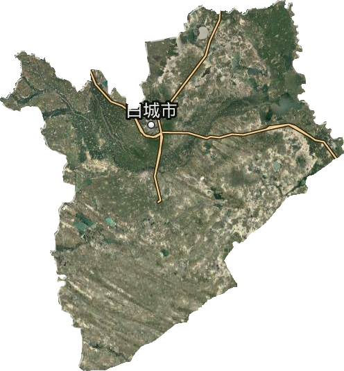 白城市衛星圖