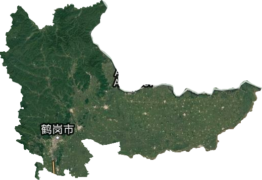 鶴崗市衛星圖