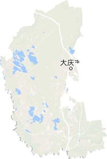 大慶市地形圖