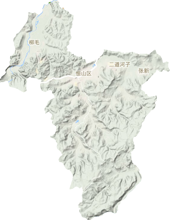 恒山區地形圖