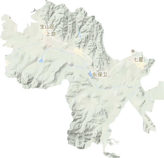 寶山區地形圖