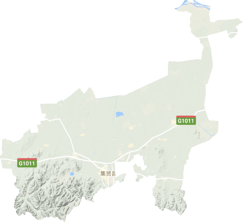 集賢縣地形圖