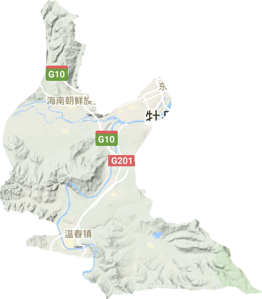 西安區(qū)地形圖