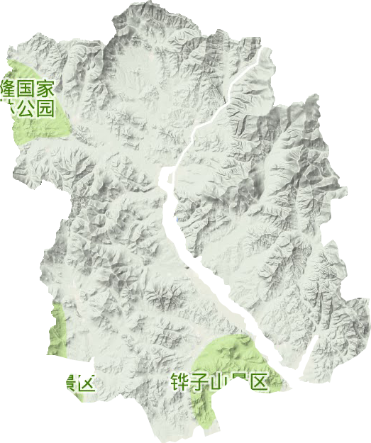 興隆林業局辦事處地形圖