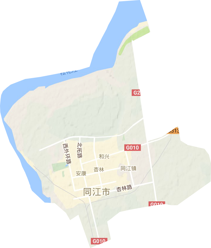 同江市城市管理委員會地形圖