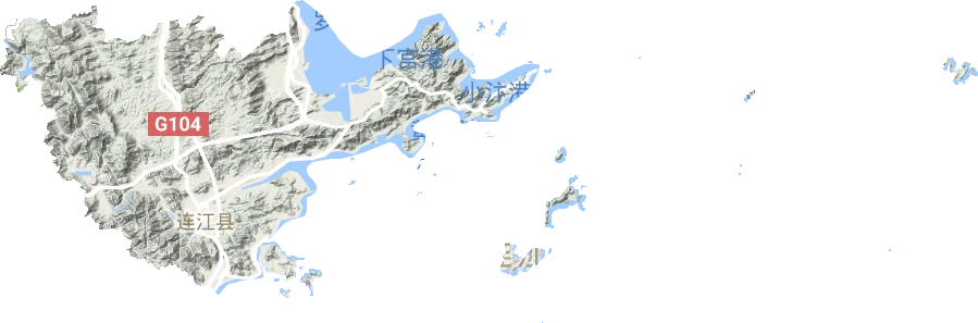 連江縣地形圖