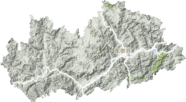 永泰縣地形圖