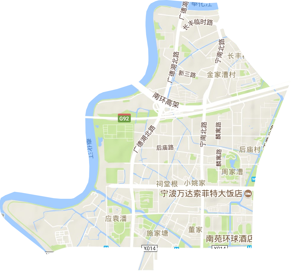 鐘公廟街道地形圖
