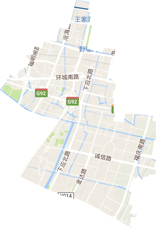 潘火街道地形圖