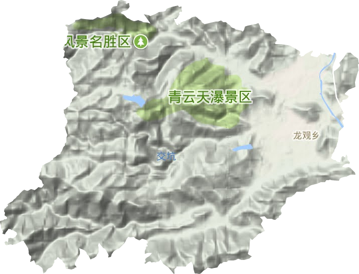 龍觀鄉地形圖