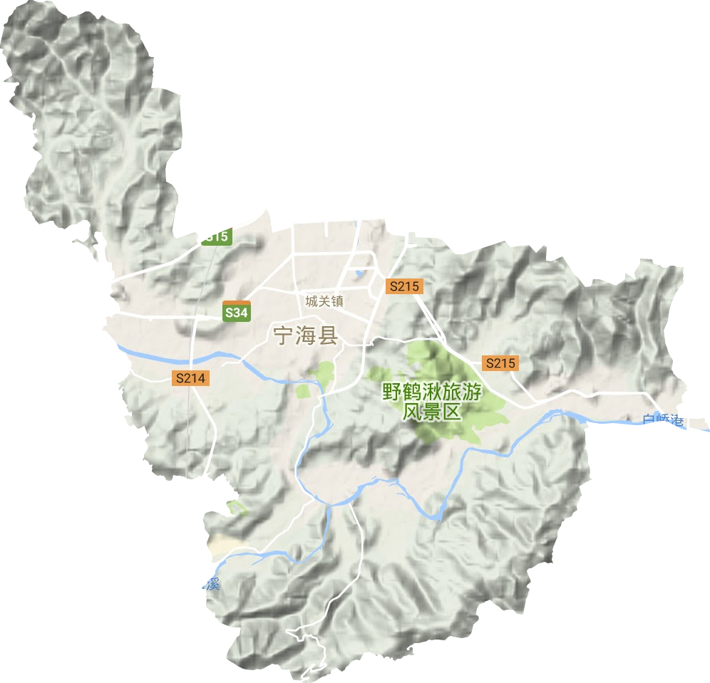 躍龍街道地形圖