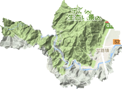 岔路鎮(zhèn)地形圖