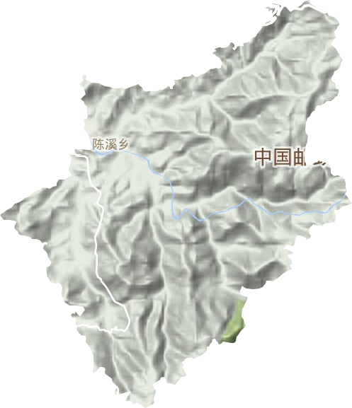 陳溪鄉(xiāng)地形圖