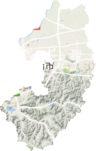 歷城區地形圖