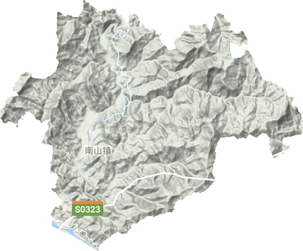南山鎮地形圖