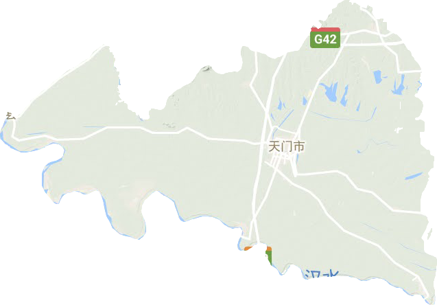 天門市地形圖