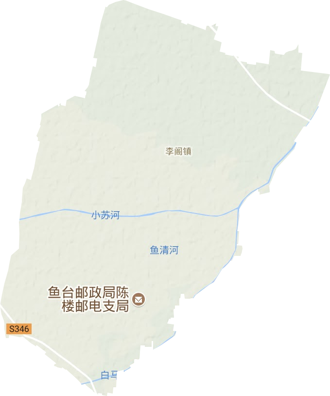 李閣鎮(zhèn)地形圖