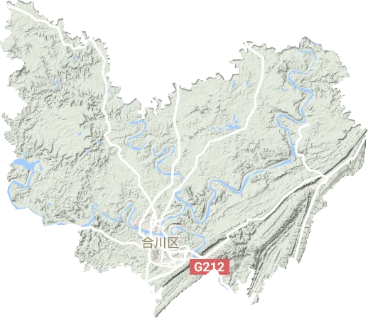 合川區地形圖
