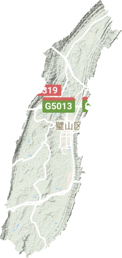 璧山區地形圖