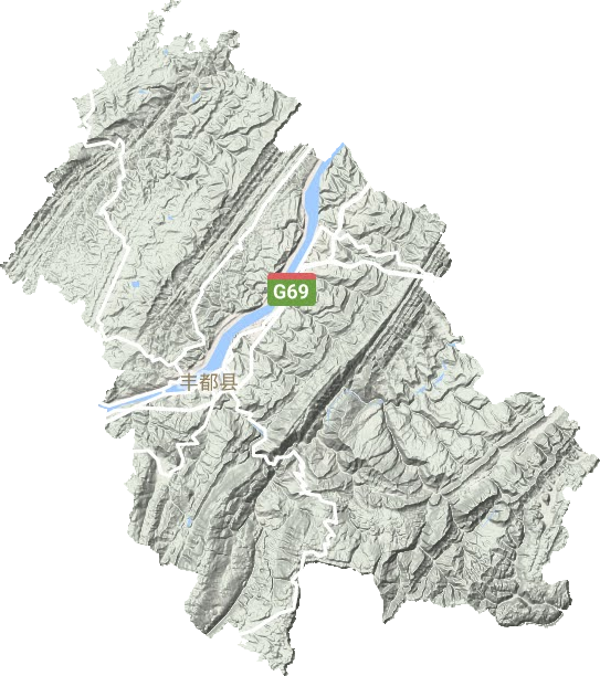 豐都縣地形圖