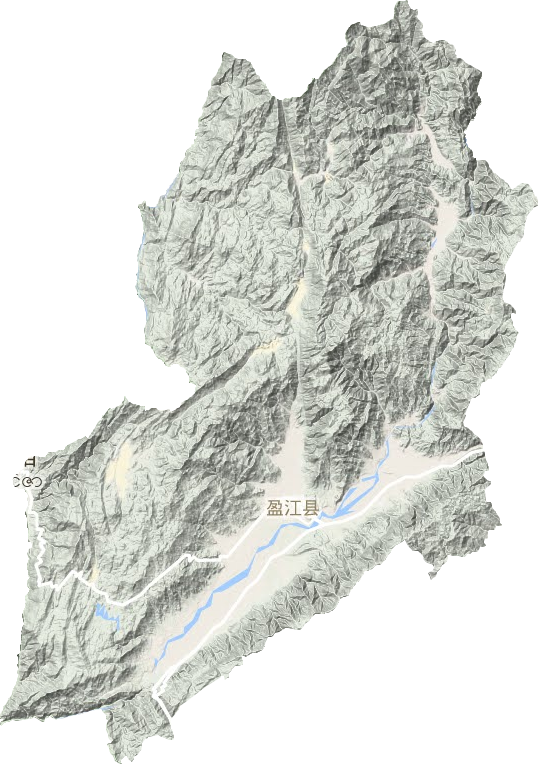 盈江縣地形圖