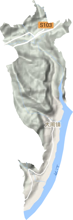 大周鎮地形圖