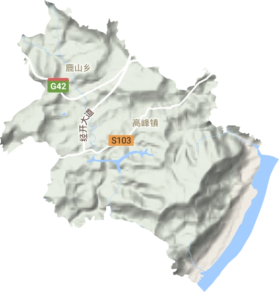 高峰鎮地形圖