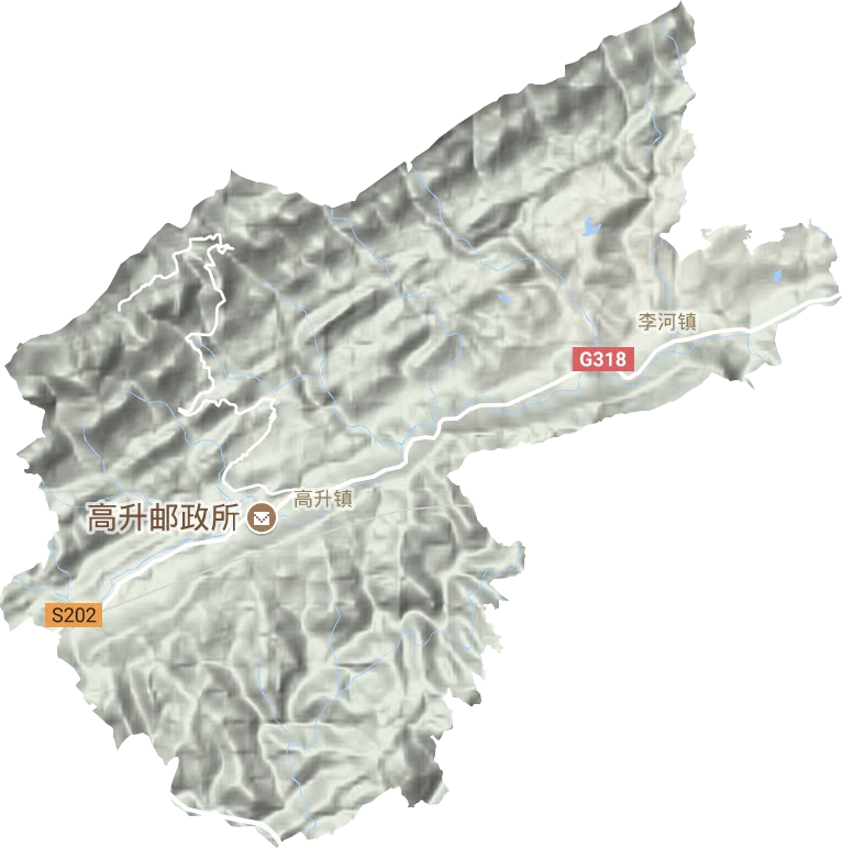 李河鎮地形圖