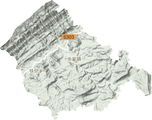 余家鎮地形圖