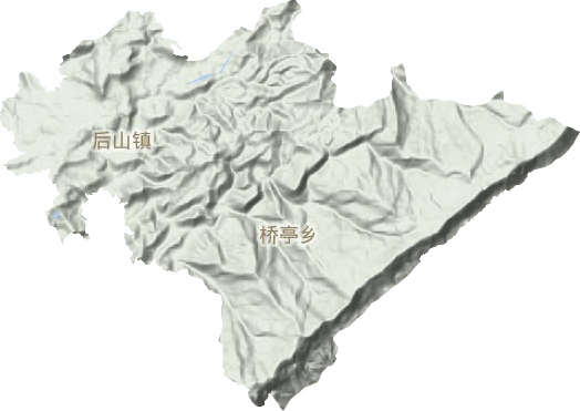 后山鎮地形圖