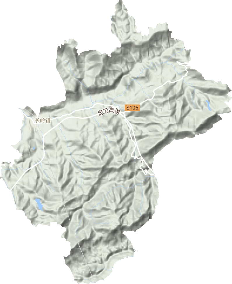 長嶺鎮地形圖