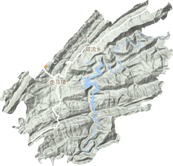 走馬鎮地形圖
