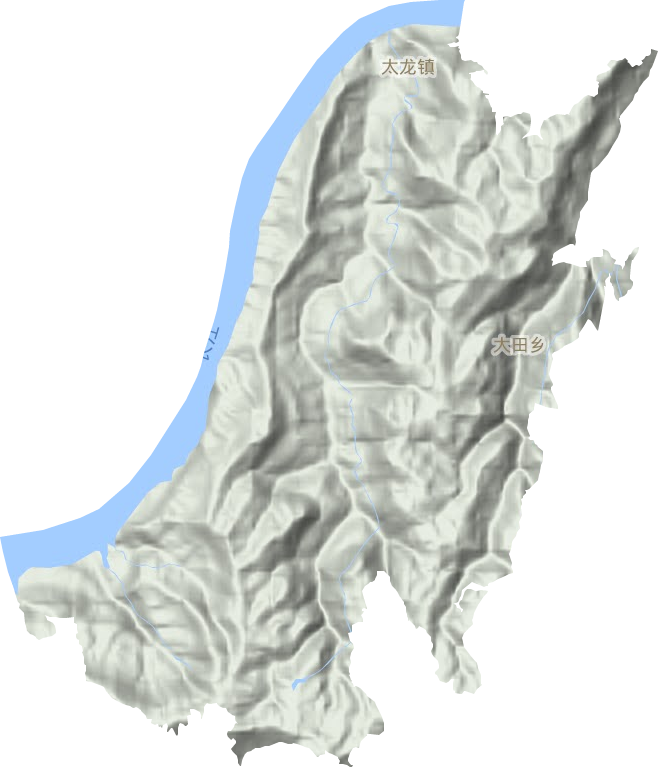 太龍鎮地形圖