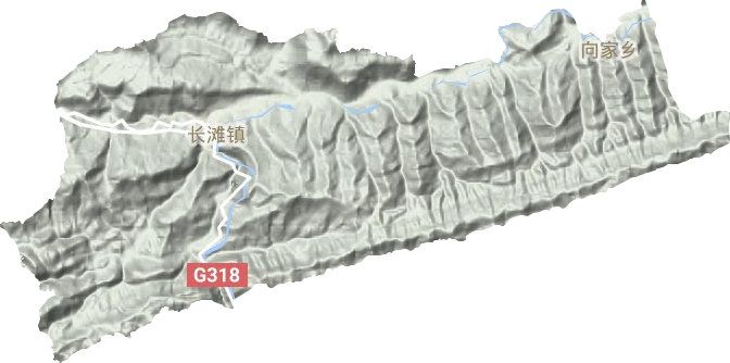 長(zhǎng)灘鎮(zhèn)地形圖