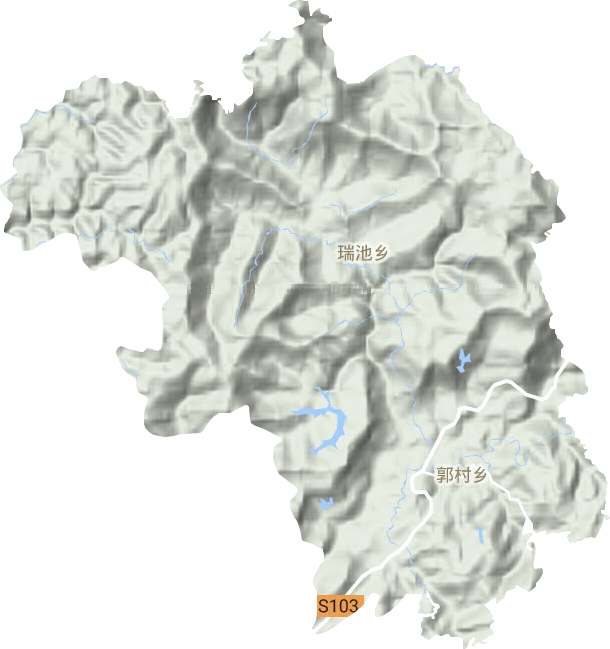 郭村鎮(zhèn)地形圖