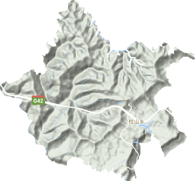 柱山鄉地形圖