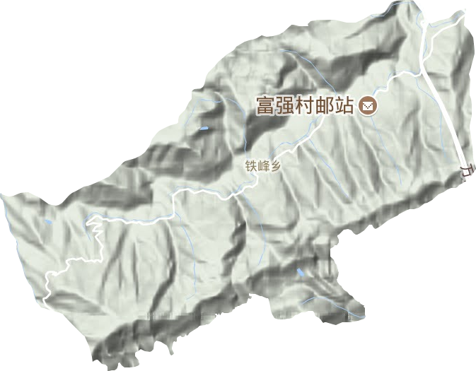 鐵峰鄉(xiāng)地形圖