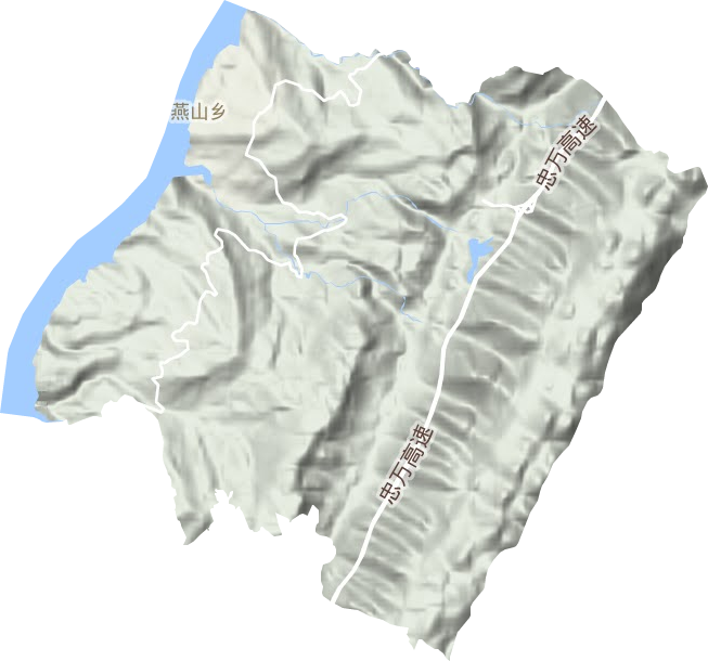 燕山鄉地形圖