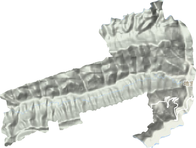 地寶土家族鄉(xiāng)地形圖