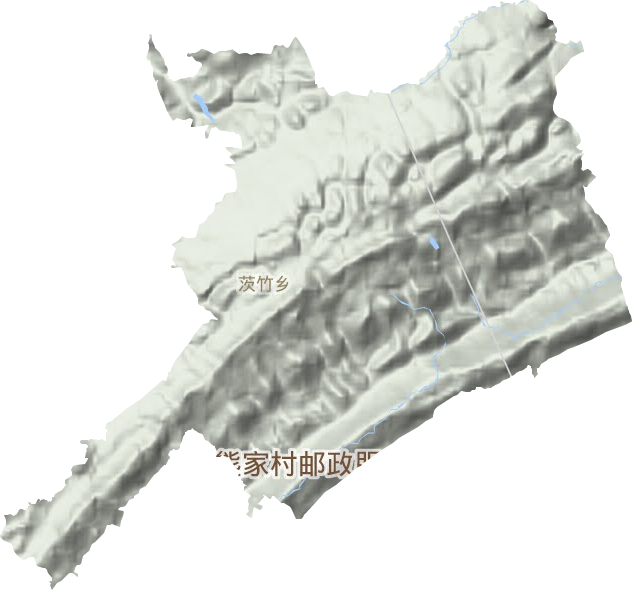 茨竹鄉地形圖