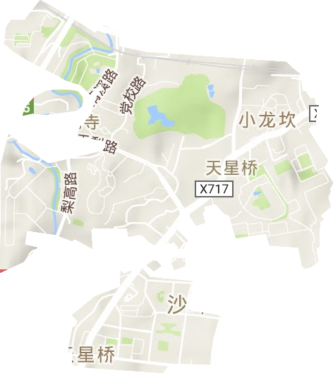 天星橋街道地形圖