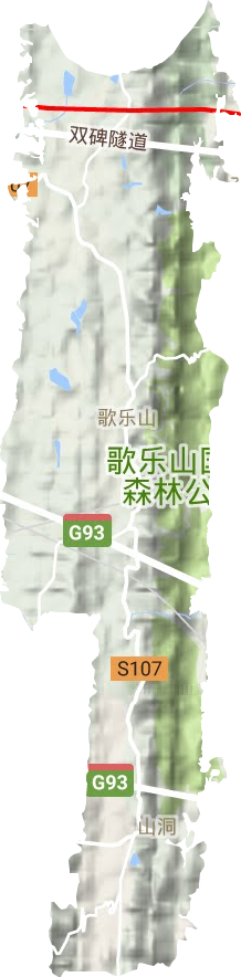 歌樂山鎮地形圖