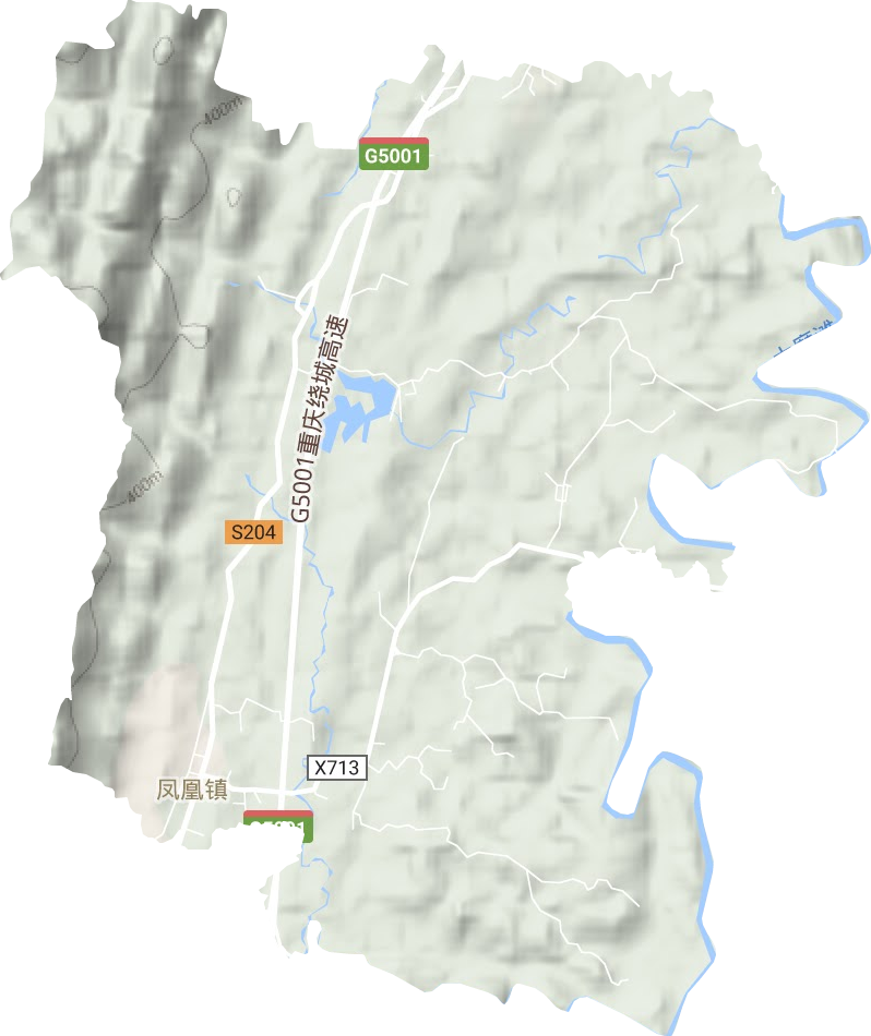 鳳凰鎮地形圖