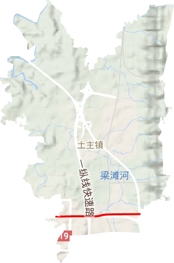 土主鎮地形圖