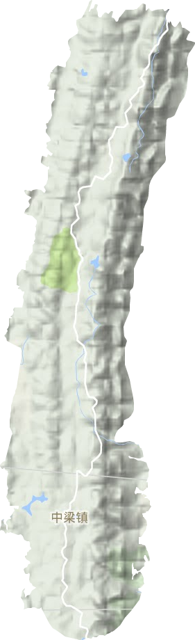 中梁鎮地形圖
