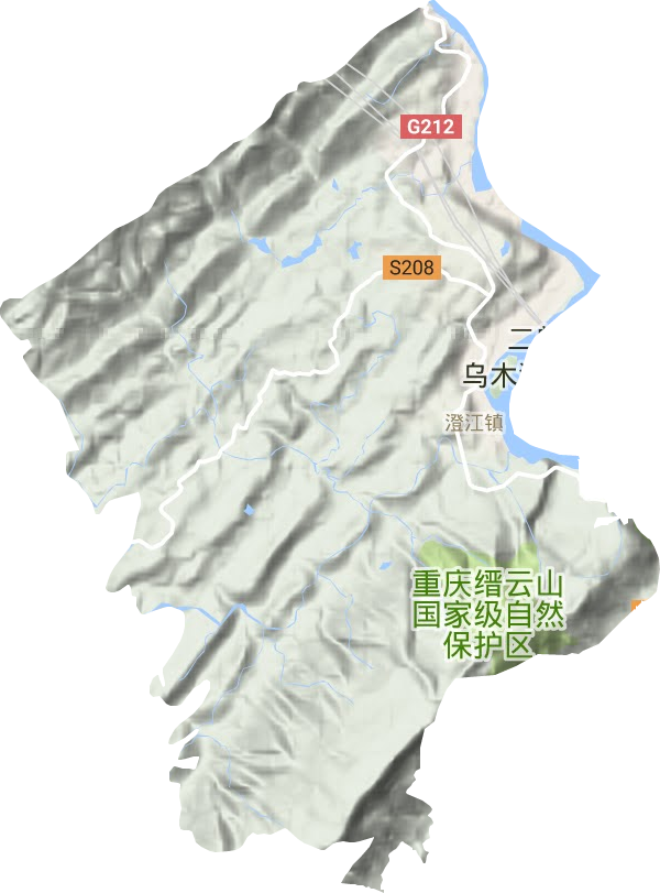 澄江鎮(zhèn)地形圖