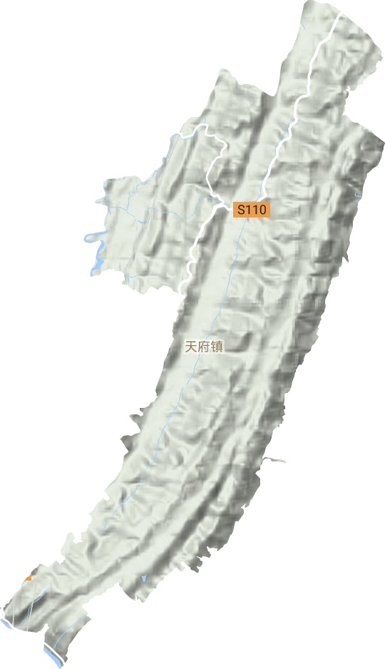 天府鎮(zhèn)地形圖