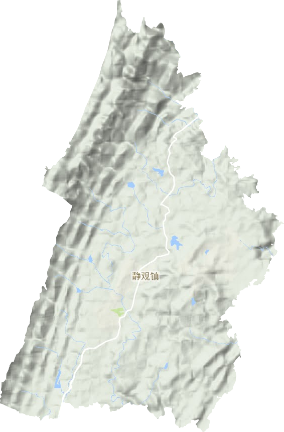 靜觀鎮地形圖